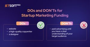 Do's and Don'ts for starup marketing funding 