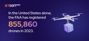 In the USA alone have registered 855 860 drons in 2023 