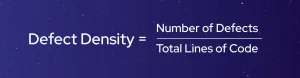 Defect Density formula